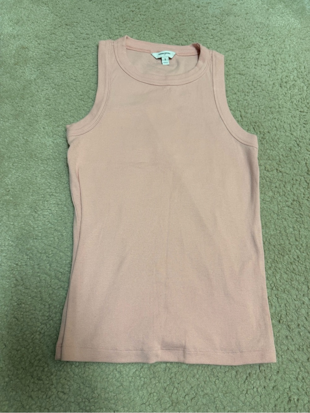 Banana Republic Sleeveless Ribbed Tank Top - Pink/blush